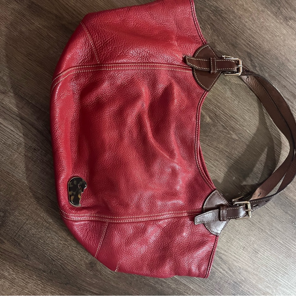 Dooney and Bourke Red Leather Women's Bag large size